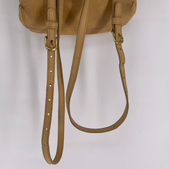 Coach Vintage Bantam Light Tan Leather Convertible Backpack Crossbody - Picture 6 of 12
